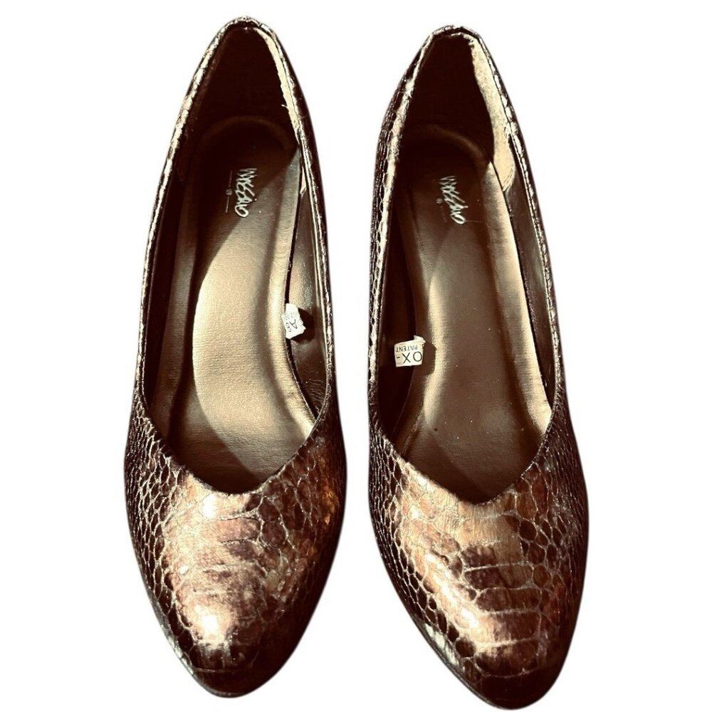 Mossimo Women's Animal Print High 3" Heel Height in Color Old Gold in Size 7.5